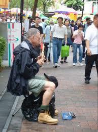 Singapore beggar